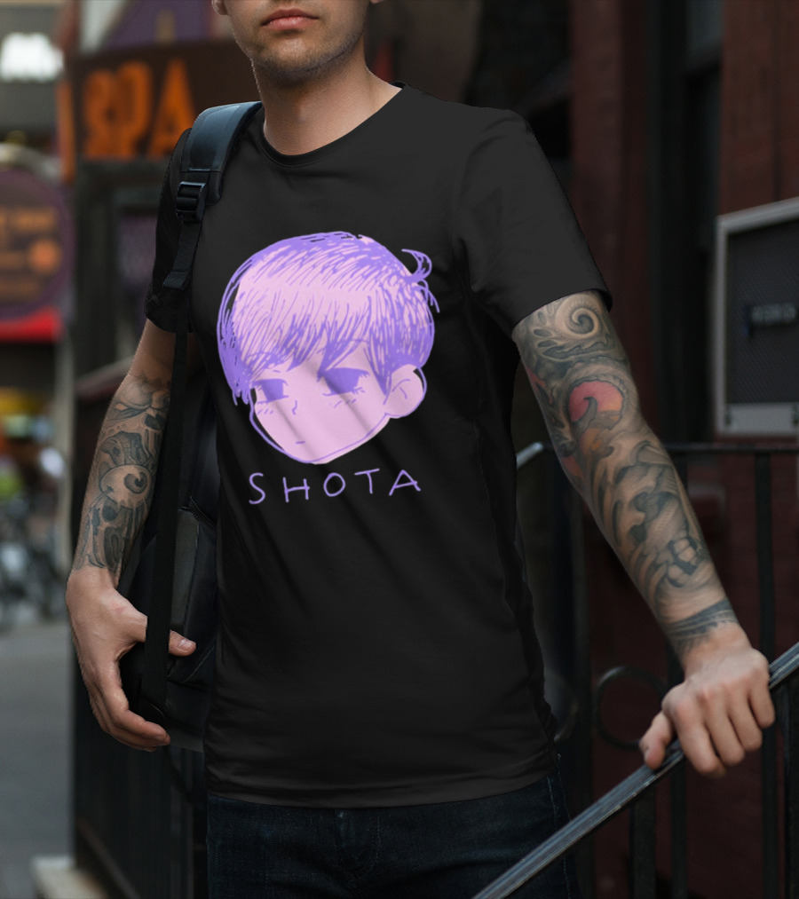 Kitsune Heroes Omo Cat Shota Anime Character Face Drawing T-Shirt