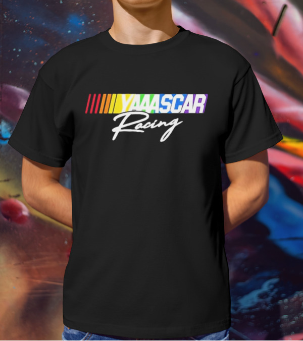 NASCAR Yaaascar Racing Checkered Flag Sports T-Shirt