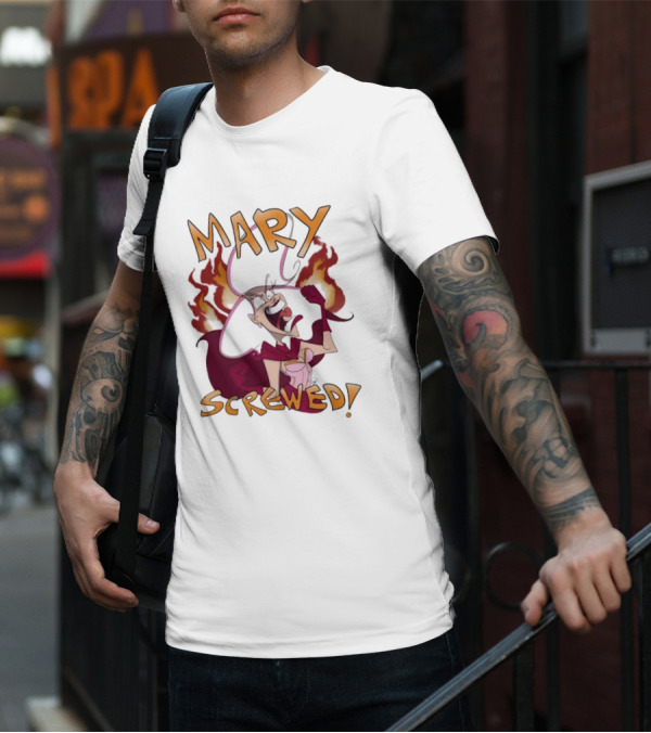 Mortal Kombat Mary Screwed Angry Fire T-Shirt