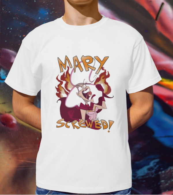 Mortal Kombat Mary Screwed Angry Fire T-Shirt
