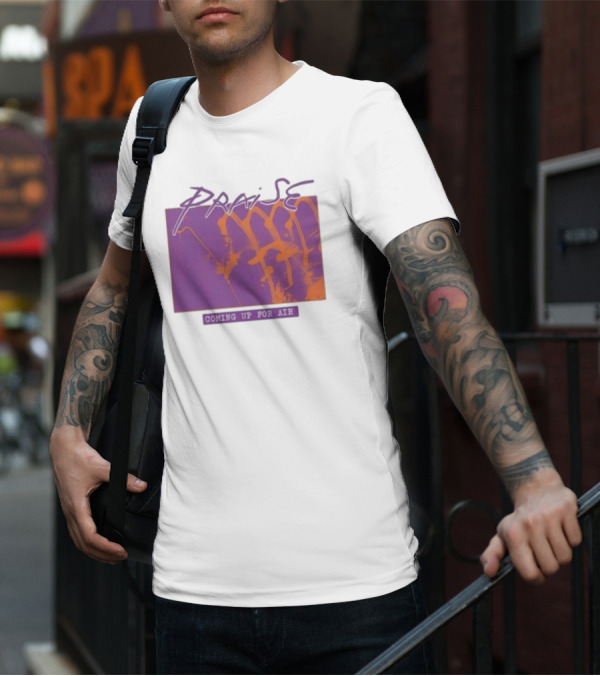 Praise Coming Up For Air Purple And Orange Abstract T-Shirt