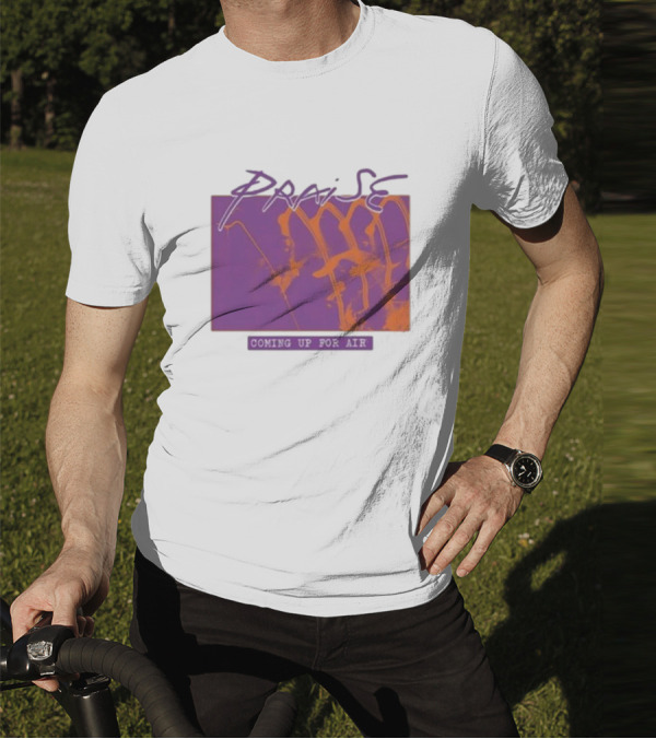 Praise Coming Up For Air Purple And Orange Abstract T-Shirt