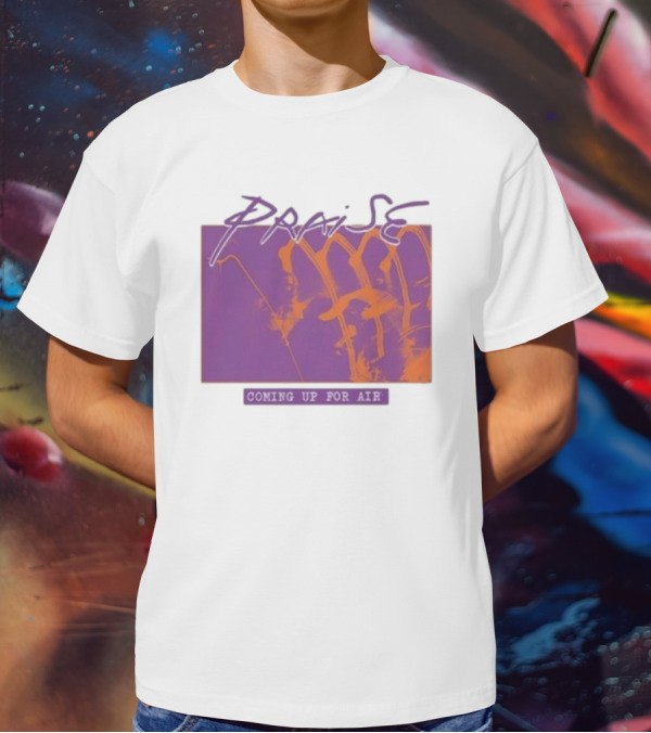 Praise Coming Up For Air Purple And Orange Abstract T-Shirt