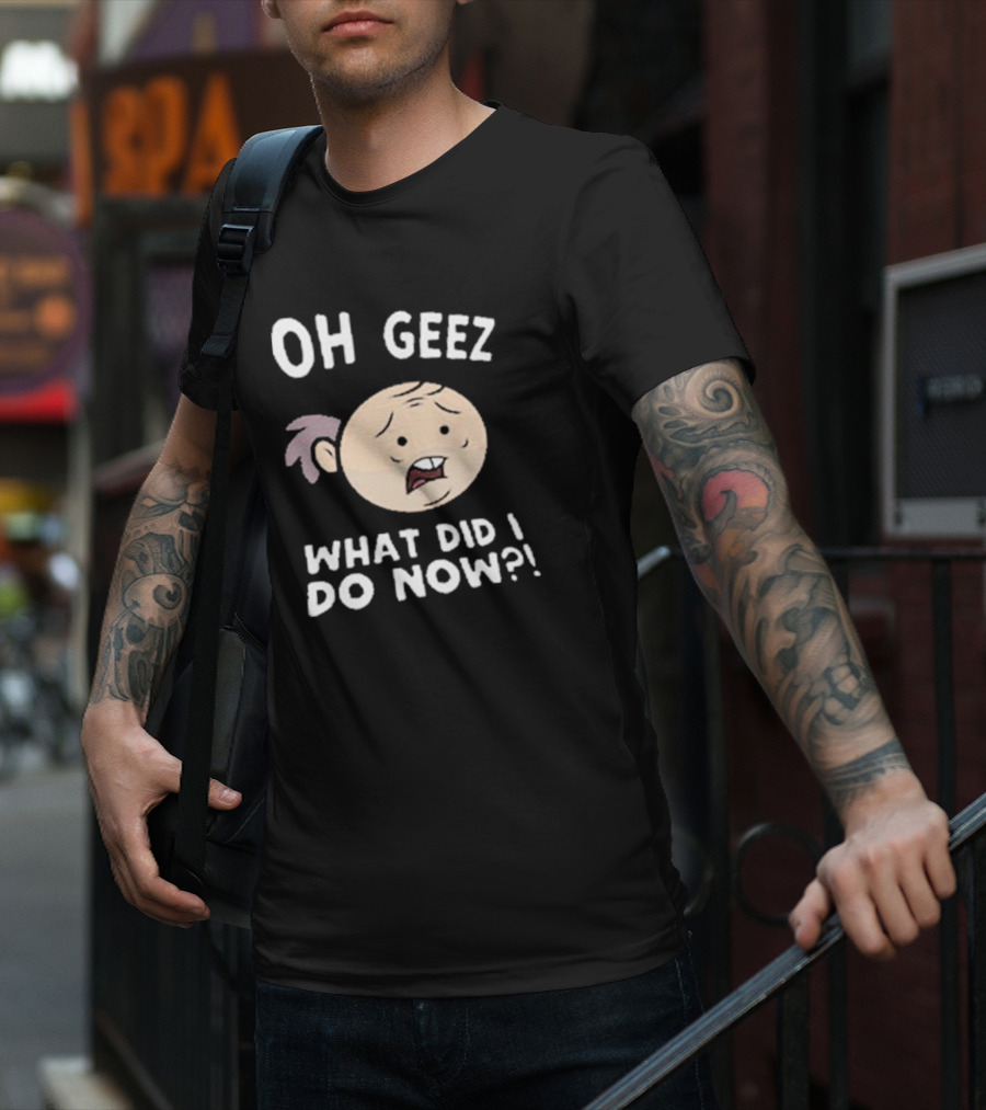 Purgatony Character Oh Geez What Did I Do Now Face Expression T-Shirt