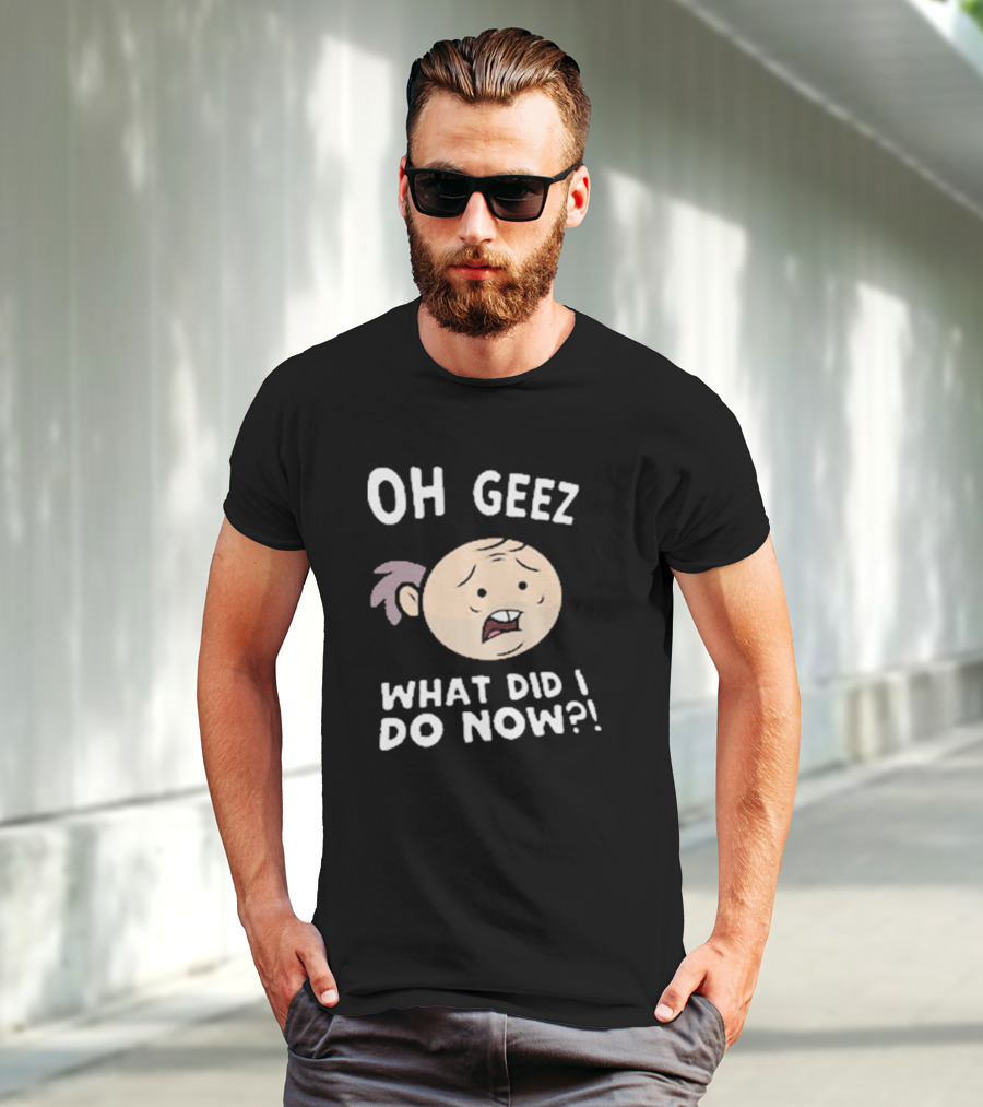 Purgatony Character Oh Geez What Did I Do Now Face Expression T-Shirt