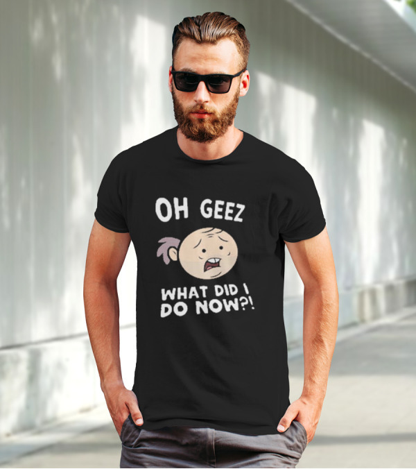 Purgatony Character Oh Geez What Did I Do Now Face Expression T-Shirt