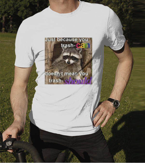 Just Because You Trash Can Doesn’t Mean You Trash Should Raccoon T-Shirt