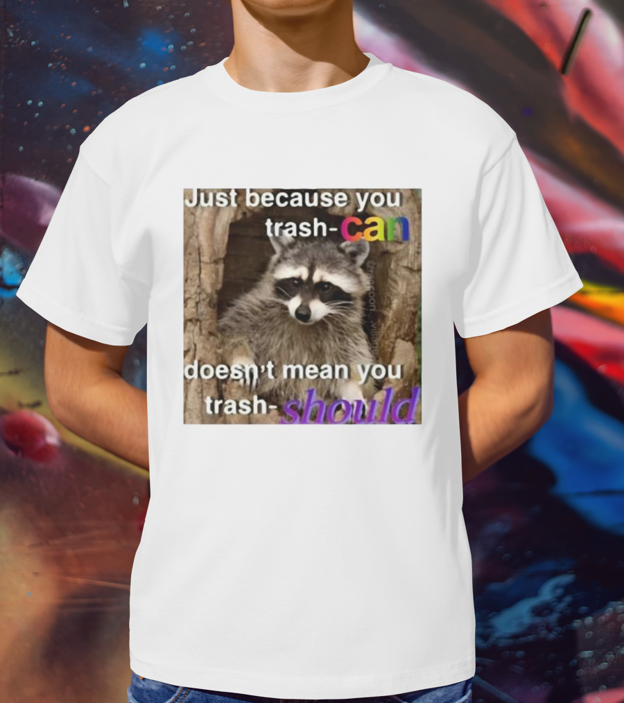 Just Because You Trash Can Doesn’t Mean You Trash Should Raccoon T-Shirt