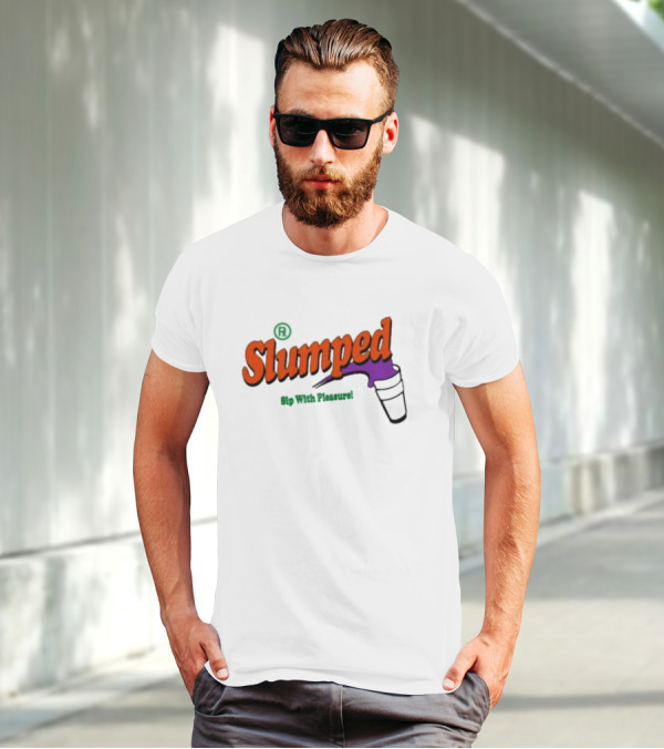 Slumpedboyz Newport Sip With Pleasure Slumped Cup T-Shirt