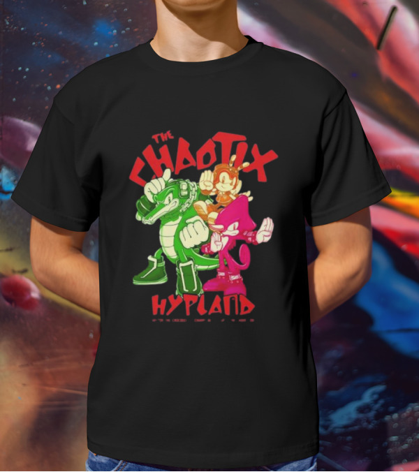 The Chaotix Hypland Vector The Crocodile Charmy Bee Espio The Chameleon T-Shirt