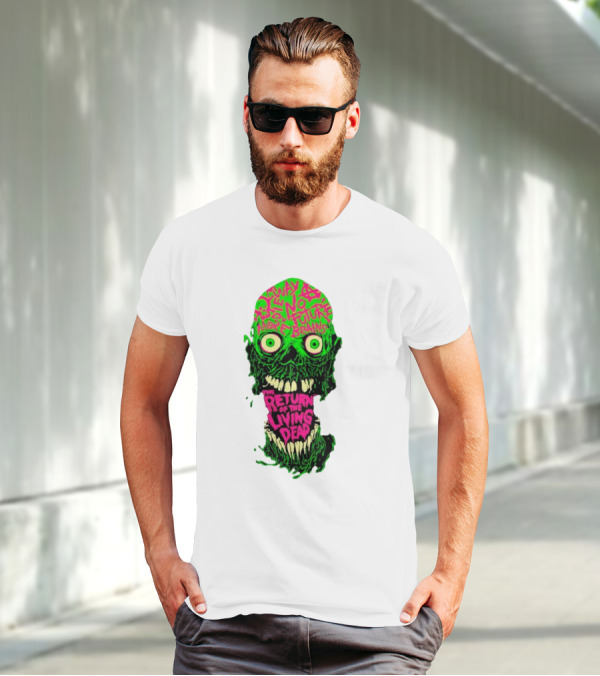 The Return Of The Living Dead Skull No Future More Brains Horror T-Shirt
