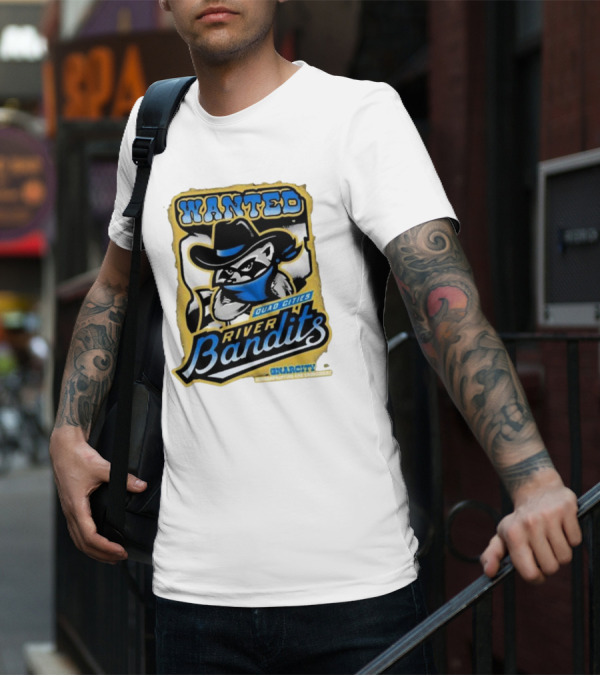 Wanted Quad Cities River Bandits Gnarcity Collectors And Knickleheads T-Shirt