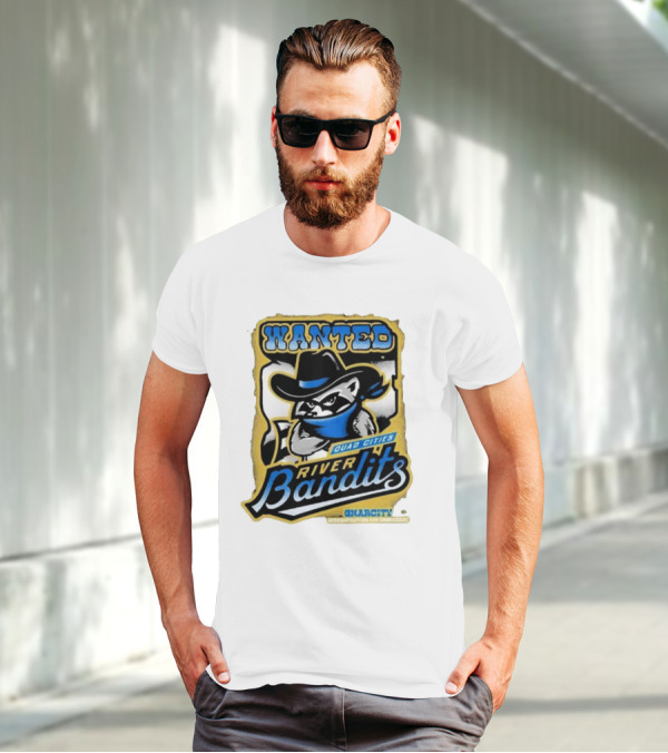 Wanted Quad Cities River Bandits Gnarcity Collectors And Knickleheads T-Shirt