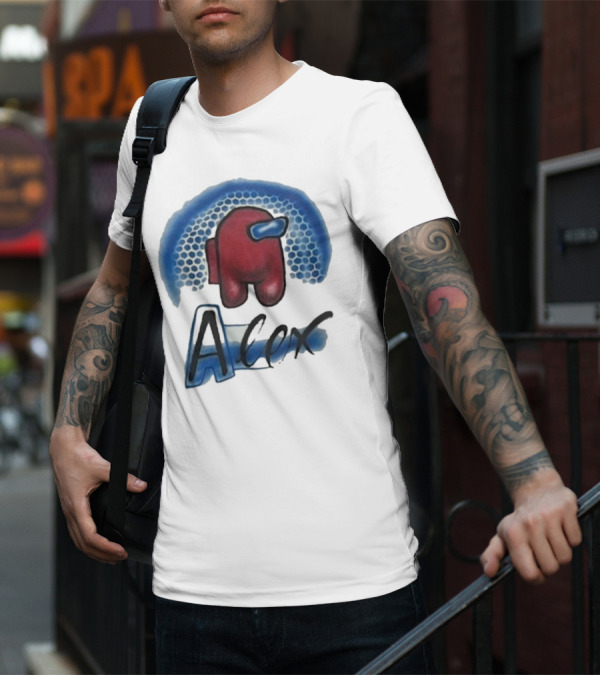 Alex Among Us Red Blue Honeycomb T-Shirt