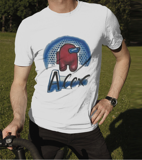 Alex Among Us Red Blue Honeycomb T-Shirt