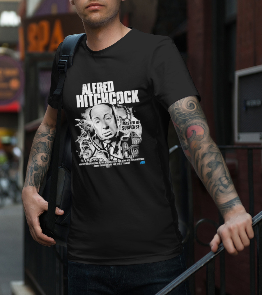 Alfred Hitchcock Master Of Suspense Psycho Restocks June 12th Licensed Tee 11AM CST T-Shirt