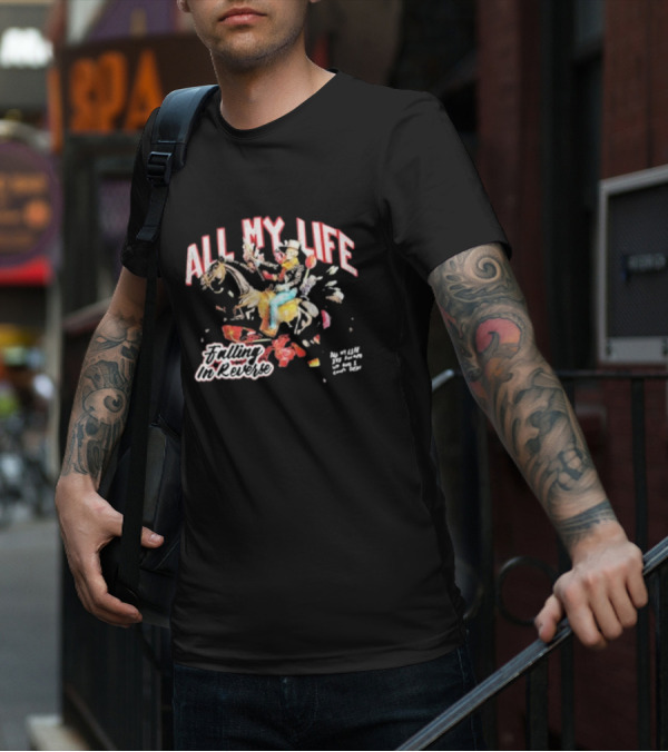 All My Life Falling In Reverse Cowboy Horse Rider T-Shirt