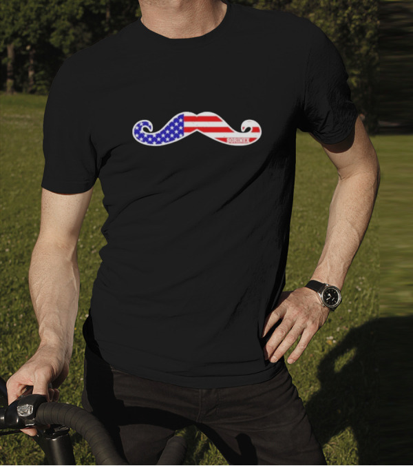 American Flag Mustache Sorinex T-Shirt