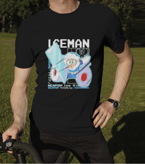 Capcom Iceman Mega Man Weapon Ice Slasher T-Shirt