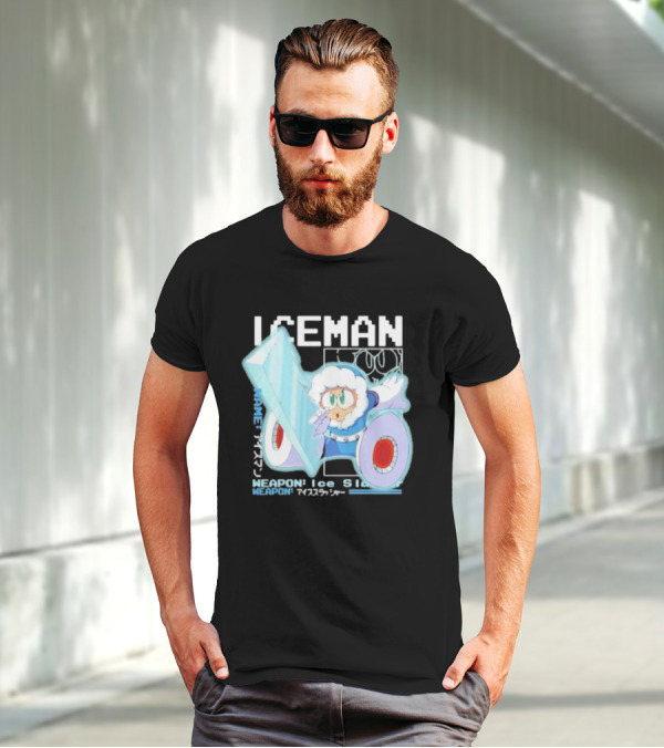 Capcom Iceman Mega Man Weapon Ice Slasher T-Shirt