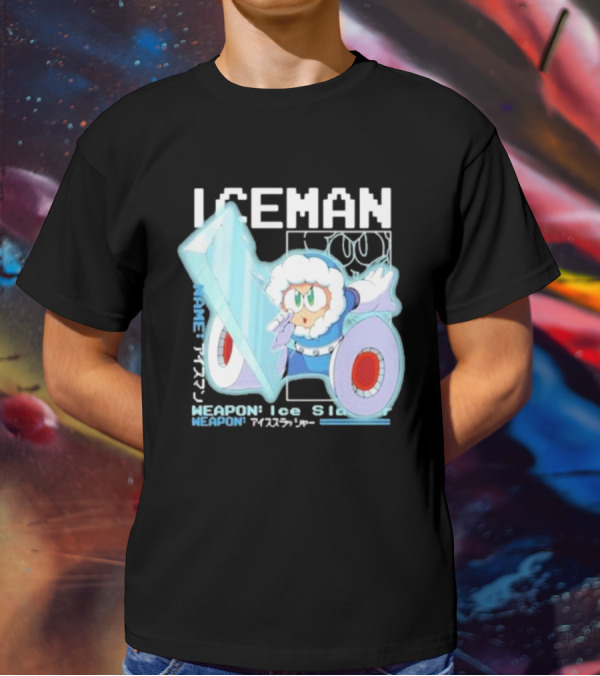 Capcom Iceman Mega Man Weapon Ice Slasher T-Shirt