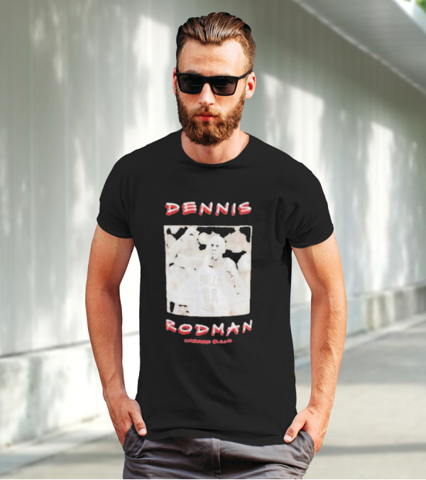 DENNIS RODMAN BULLS 91 CHICAGO BASKETBALL T-Shirt