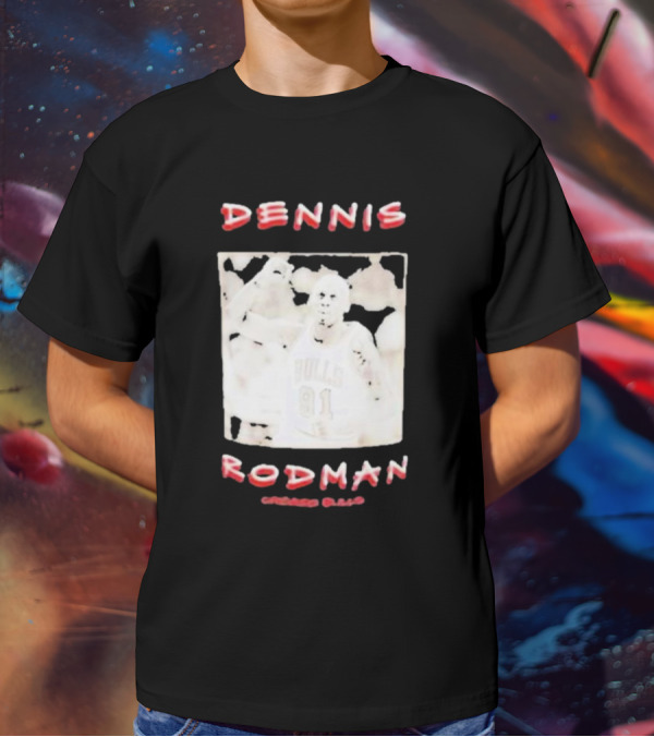 DENNIS RODMAN BULLS 91 CHICAGO BASKETBALL T-Shirt