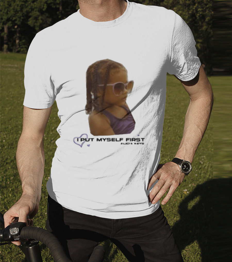 I PUT MYSELF FIRST Keys Affirmations Kid Sunglasses T-Shirt