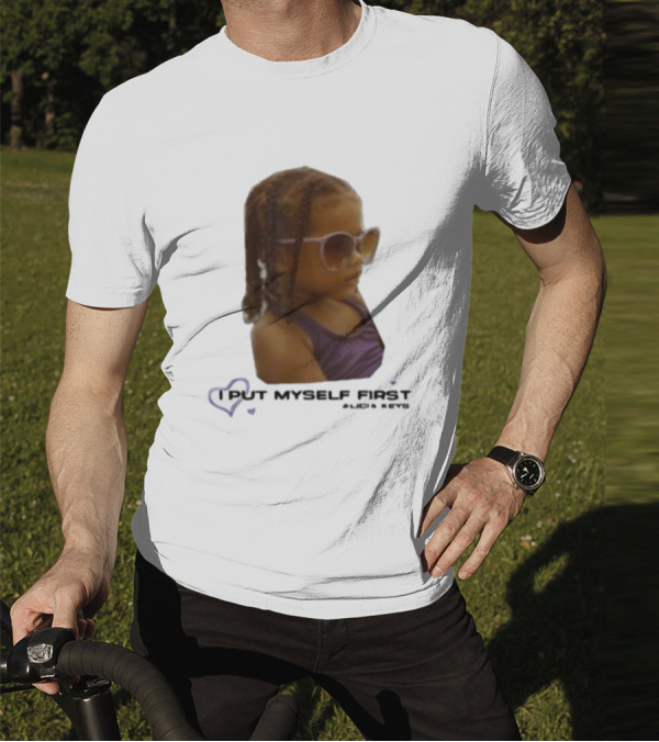 I PUT MYSELF FIRST Keys Affirmations Kid Sunglasses T-Shirt
