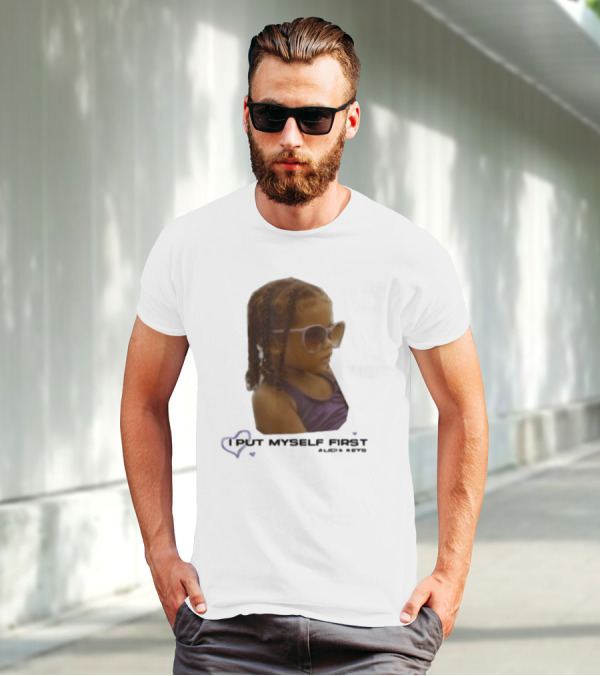 I PUT MYSELF FIRST Keys Affirmations Kid Sunglasses T-Shirt