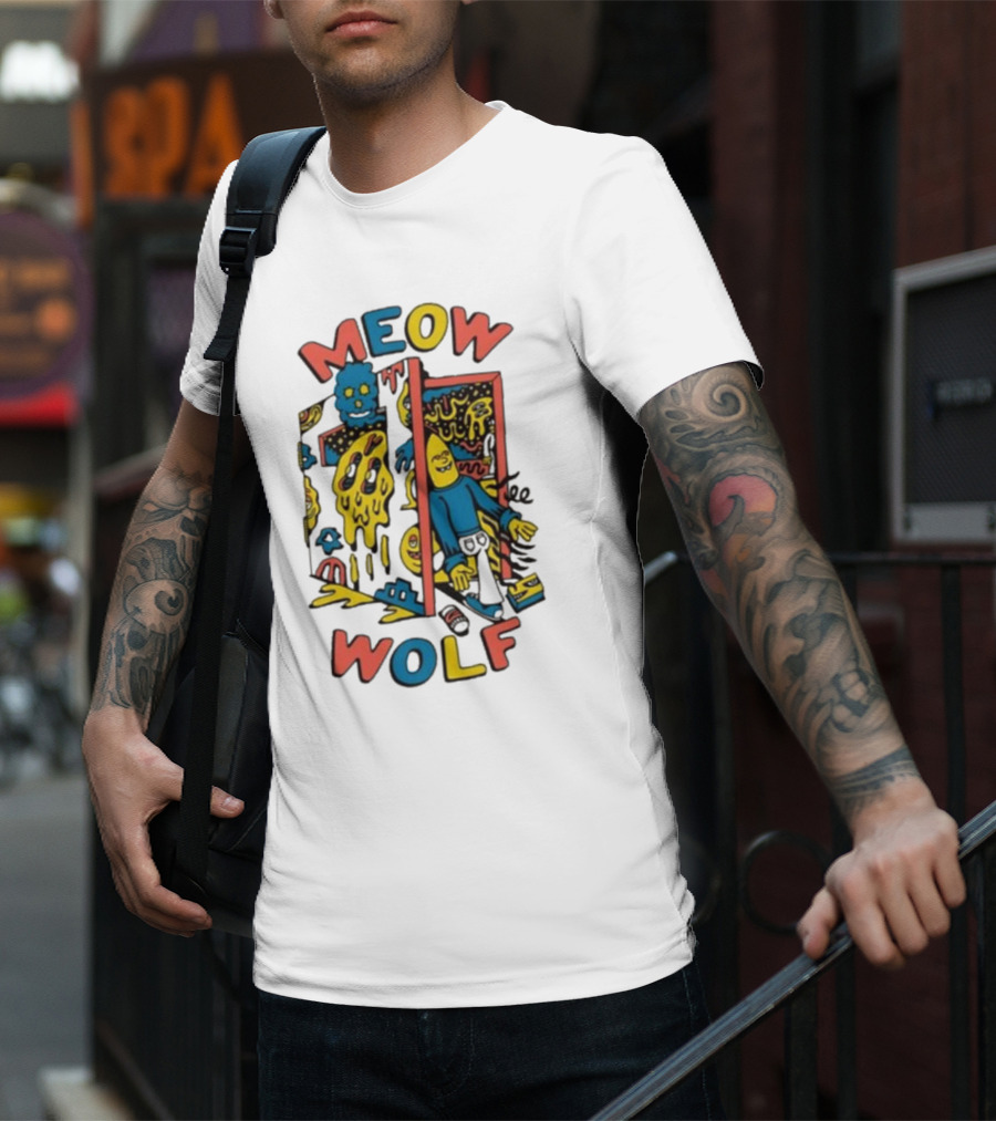 Meow Wolf Killer Acid X Mw Drippy Door Trippy Psychedelic T-Shirt