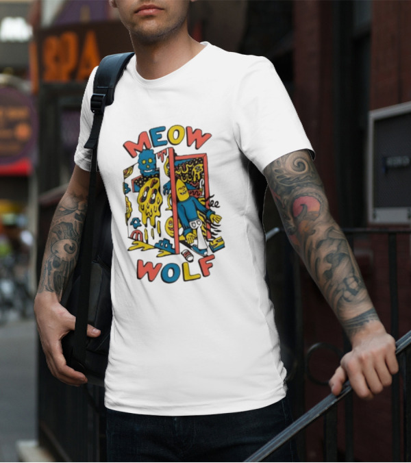 Meow Wolf Killer Acid X Mw Drippy Door Trippy Psychedelic T-Shirt