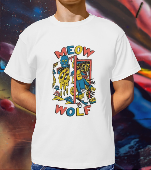 Meow Wolf Killer Acid X Mw Drippy Door Trippy Psychedelic T-Shirt