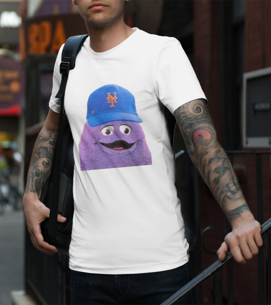 Lgm Grimace New York Mets Mascot Baseball Cap T-Shirt