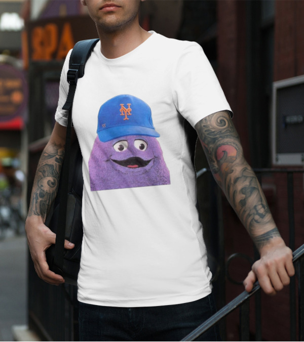 Lgm Grimace New York Mets Mascot Baseball Cap T-Shirt