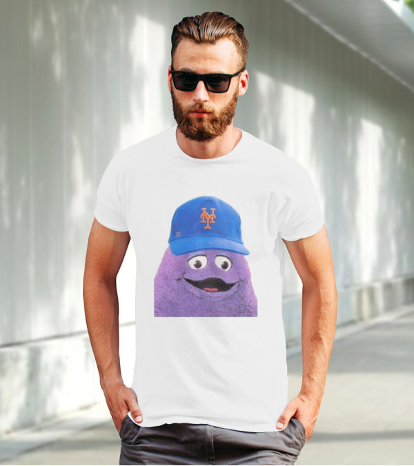 Lgm Grimace New York Mets Mascot Baseball Cap T-Shirt