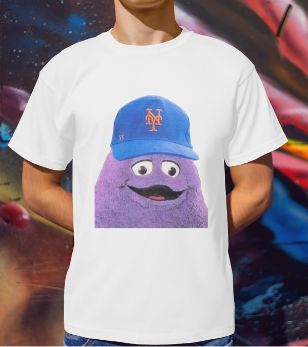 Lgm Grimace New York Mets Mascot Baseball Cap T-Shirt
