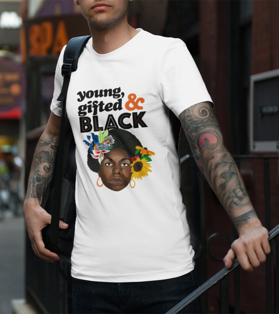 Young Gifted And Black Nina En Printemps T-Shirt