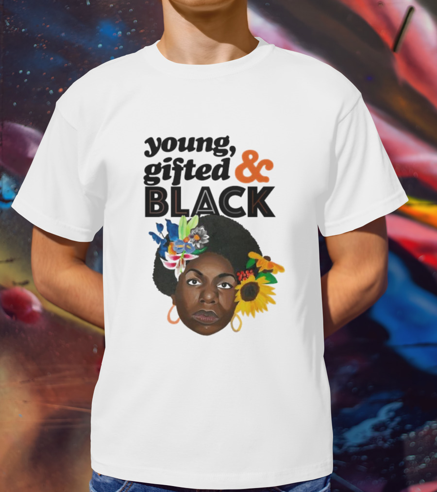 Young Gifted And Black Nina En Printemps T-Shirt