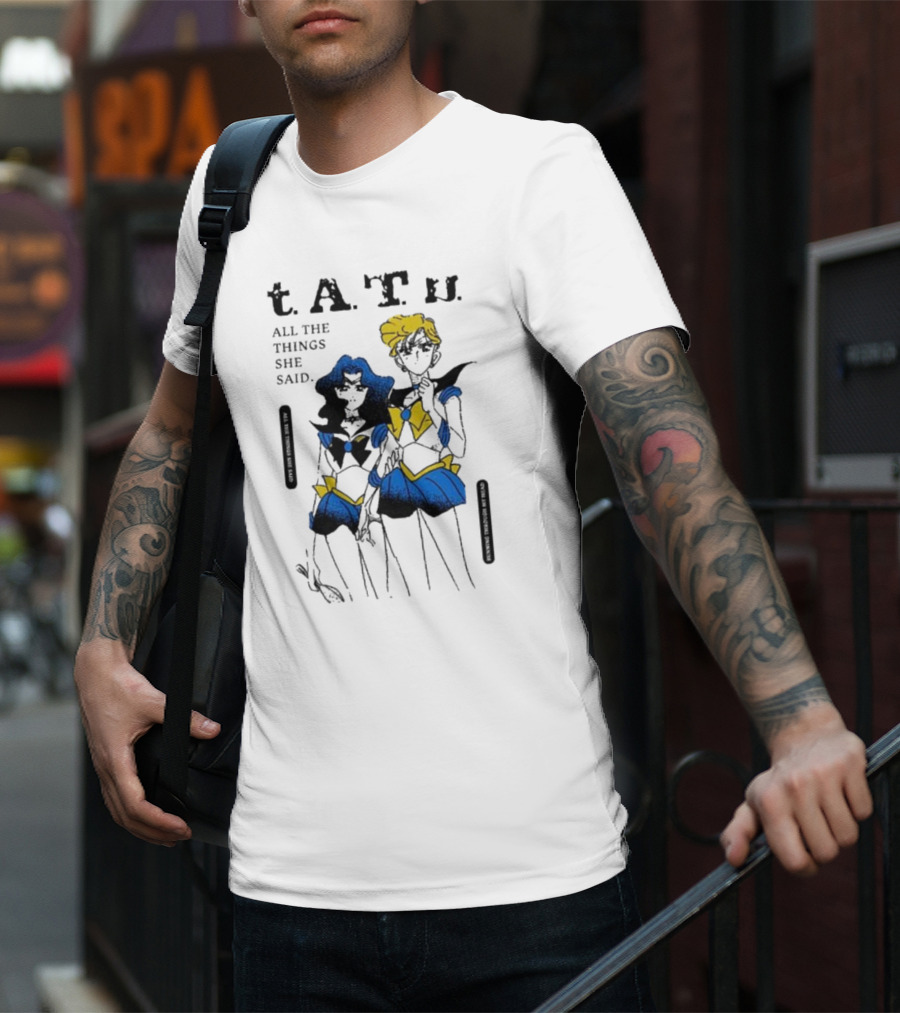 T.A.T.u. All The Things She Said Sailor Moon Inspired Characters T-Shirt