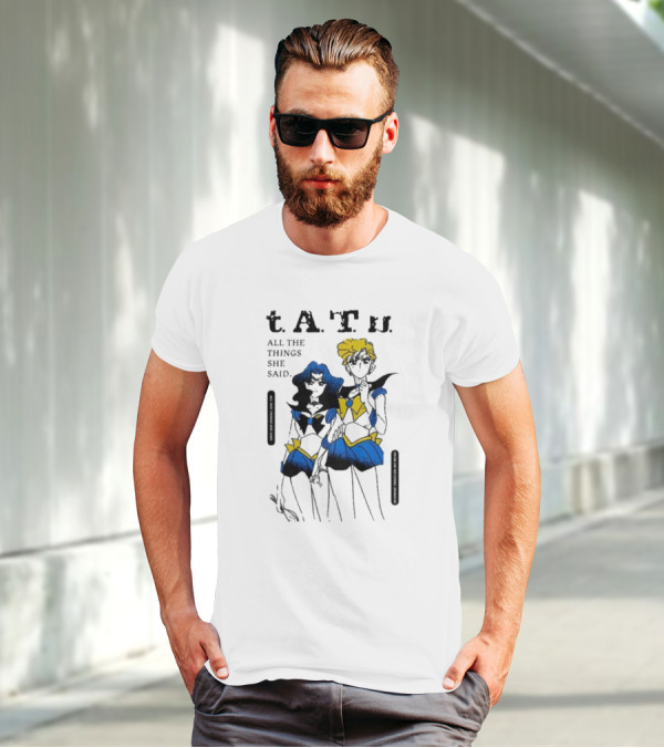 T.A.T.u. All The Things She Said Sailor Moon Inspired Characters T-Shirt