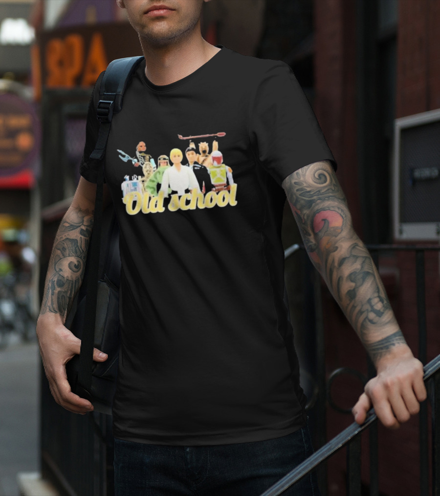 Old School Star Wars Action Figures Nostalgia T-Shirt