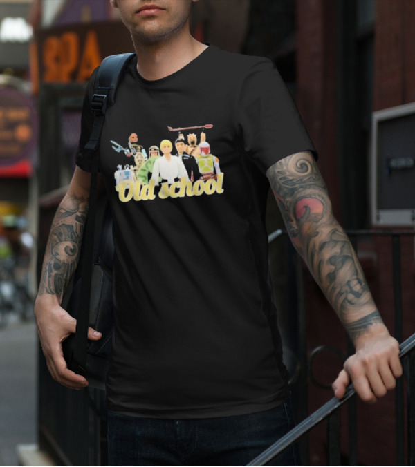 Old School Star Wars Action Figures Nostalgia T-Shirt