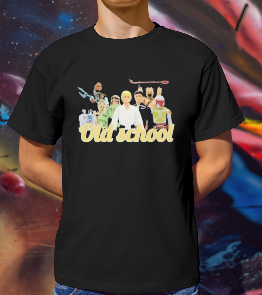 Old School Star Wars Action Figures Nostalgia T-Shirt