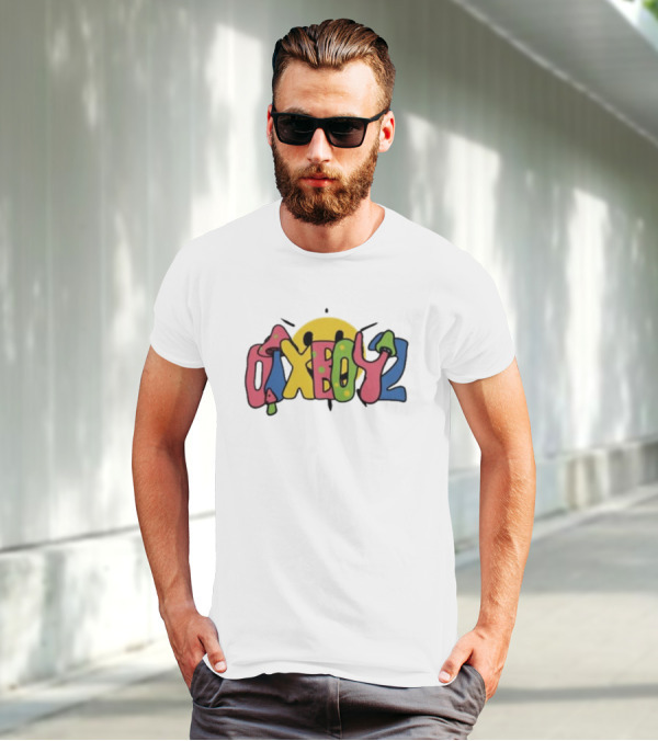 Otxboyz Microdose Smiley Face Psychedelic Bubble Letters T-Shirt