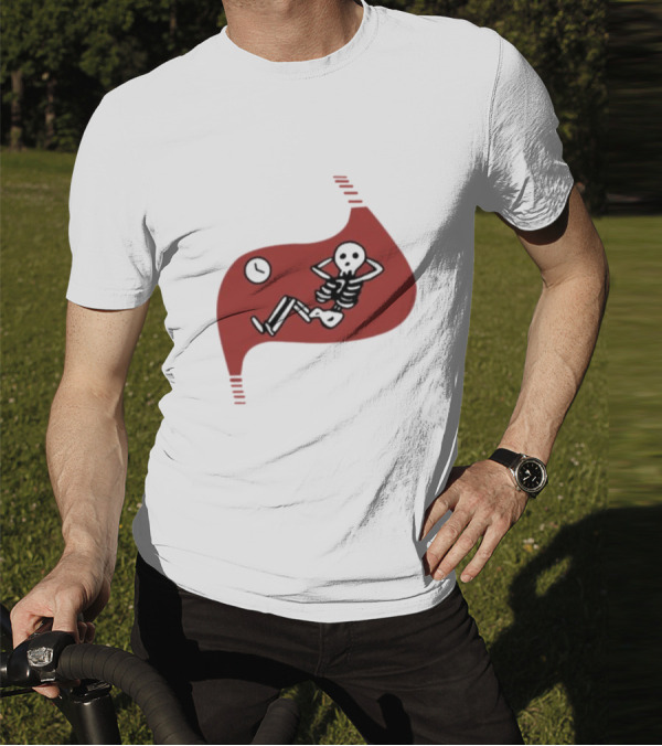 Death Of Dungeon Meshi Falin Skeleton Inside Red Stomach T-Shirt