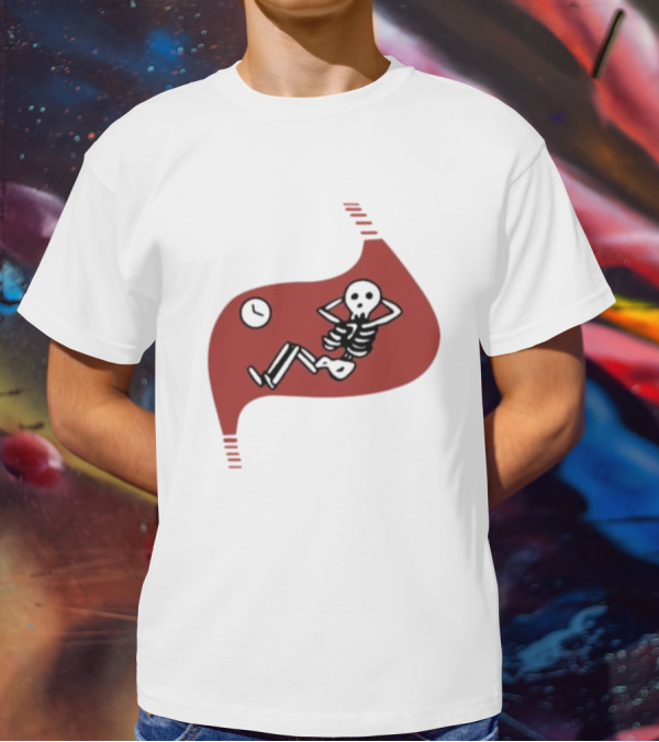 Death Of Dungeon Meshi Falin Skeleton Inside Red Stomach T-Shirt