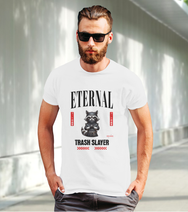 Eternal Trash Slayer Worldwide Raccoon Ninja T-Shirt