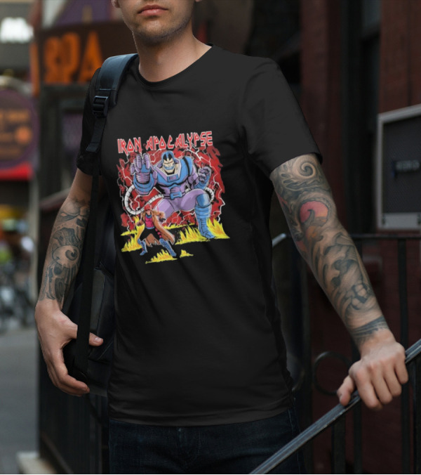 Iron Apocalypse Puppet Control Apocalypse With Character In Red Cloak T-Shirt