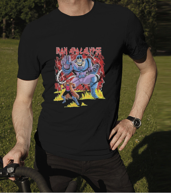 Iron Apocalypse Puppet Control Apocalypse With Character In Red Cloak T-Shirt
